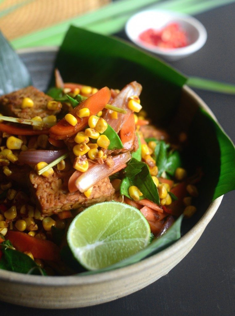 tempeh stir fry gluten dairy free protein