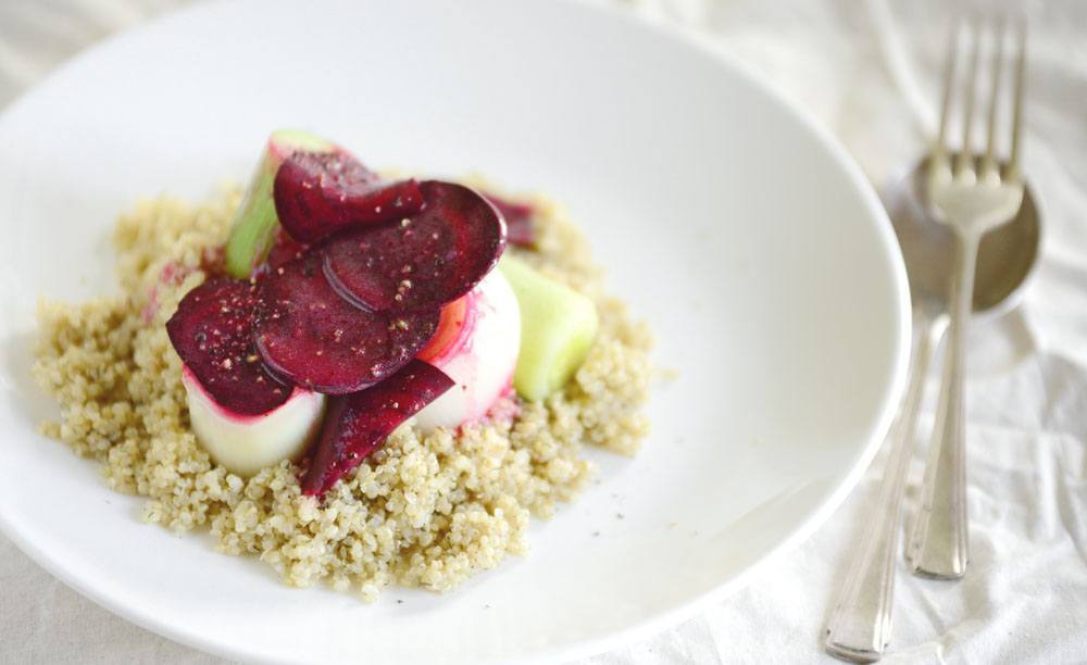 beetroot quinoa leek gluten free